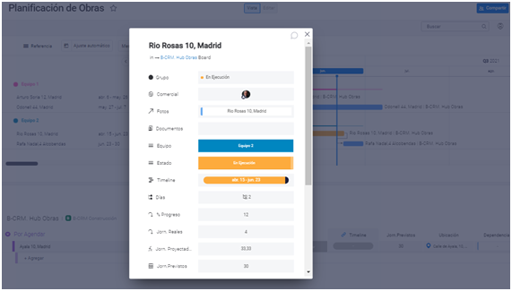 Ahorra tiempo con tumonday: Toda la información de una obra desde el Diagrama de Gantt