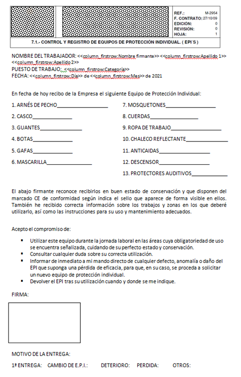 Plantilla con variables
