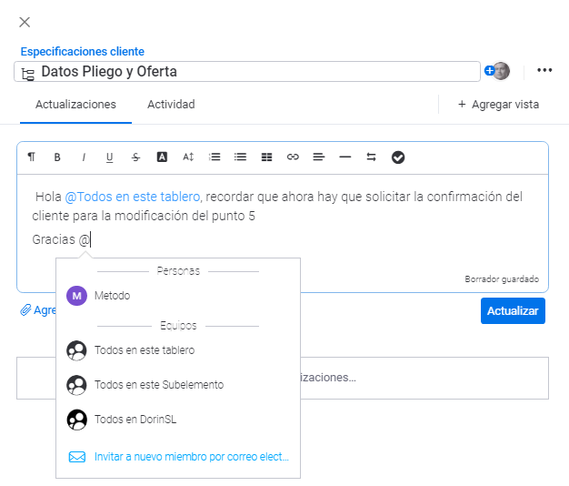 Cómo empezar con monday.com en cinco pasos: actualizaciones
