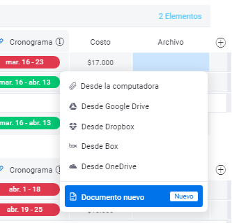 nuevo workdoc