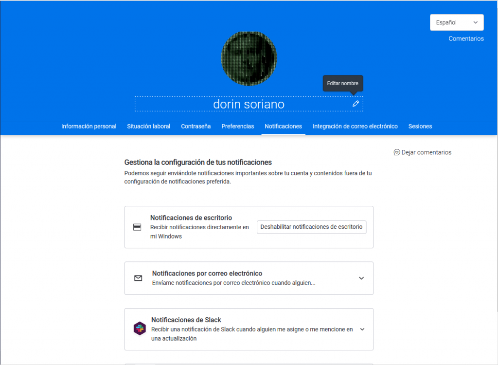 Administra más: notificaciones